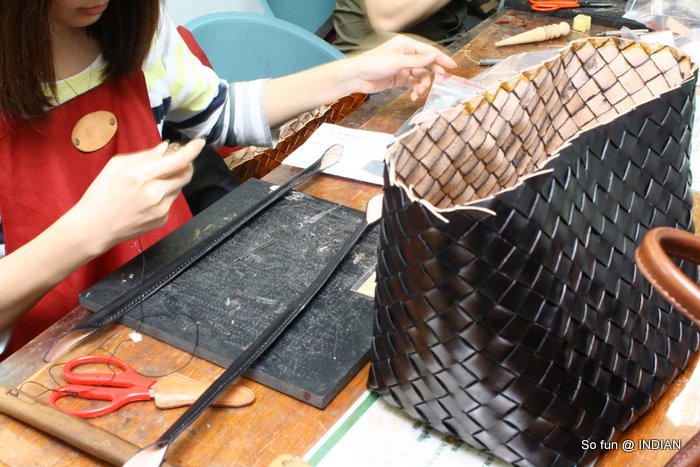 【手作皮革教學課程】法式編織包